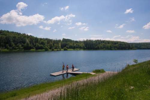 Rampen zum Einlassen von Kanus